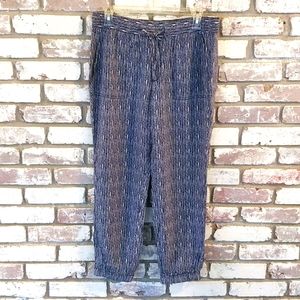 GAP Factory Blue Stripe Jogger Pants